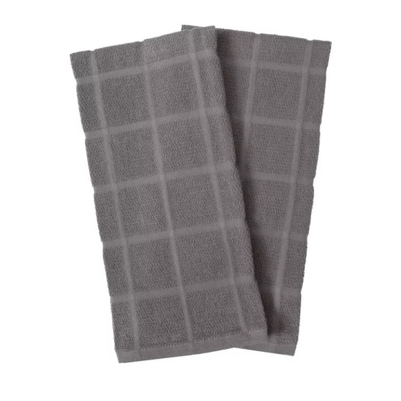 Our Table—Everyday Solid Kitchen Towels (Grey, Set of 2) Bed Bath & Beyond NWT - Picture 7 of 8